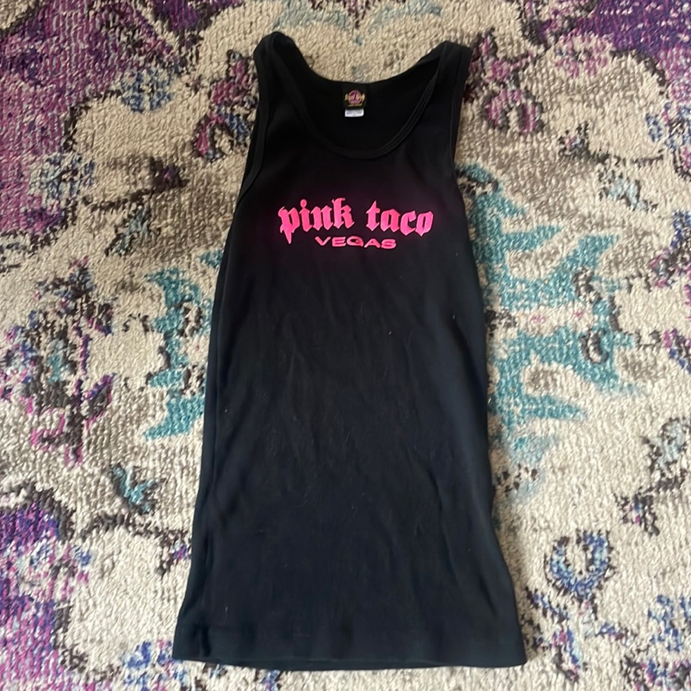 VTG Pink Taco Vegas Tank